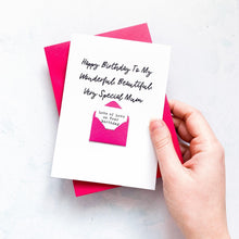 Load image into Gallery viewer, Very Special Mum Birthday Card, Mum Birthday Card, Female Birthday Card, Birthday card for her, Personalised Card, For Her