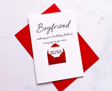 Load image into Gallery viewer, Personalised Birthday Card for Boyfriend, Romantic Card for Him, Handmade Birthday Card for Partner, Special Card for Him, To My Boyfriend