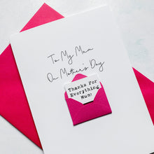 Load image into Gallery viewer, Mum on Mother's Day Card, Personalised Mother's Day Card, Card for Mum, Mothering Sunday, Mother's Day UK, Mum on Mother's Day
