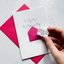 Load image into Gallery viewer, Mum on Mother's Day Card, Personalised Mother's Day Card, Card for Mum, Mothering Sunday, Mother's Day UK, Mum on Mother's Day