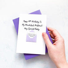 Load image into Gallery viewer, Very Special Daddy Birthday Card, Any Age Dad Card, Dad Birthday Card, Male Birthday Card, Birthday card for him, Personalised Card, For him