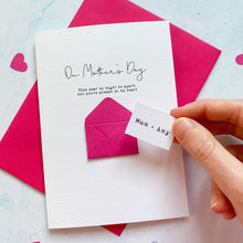 Load image into Gallery viewer, Personalised 'In My Heart' Mother's Day Envelope Card – Personalised Mum Card – Card for Grandma – Mother's Day card for mummy