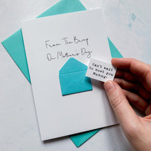 Load image into Gallery viewer, From the Bump on Mother's Day Card, Personalised Mother's Day Card, Card for Mum to be, Mother's Day UK, Mummy on Mother's Day