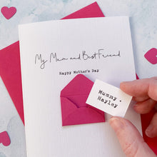 Load image into Gallery viewer, Personalised Mum Best Friend Mother's Day Envelope Card – Personalised Mum Card – Card for Grandma – Mother's Day card for mummy