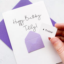 Load image into Gallery viewer, 4th Birthday Card, 4 Year Old, Personalised, Any Name, Birthday Card for girl, cute birthday card, handmade, 3D Card, daughter Birthday