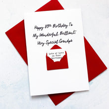 Load image into Gallery viewer, Very Special Grandpa Birthday Card, Any Age Card, Dad Birthday Card, Male Birthday Card, Birthday card for him, Personalised Card, For him