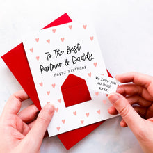 Load image into Gallery viewer, My Partner &amp; Daddy Birthday Card, To My Boyfriend Birthday Card, Partner Birthday Card, Card for Fiancé, Personalised Daddy Card, Keepsake