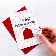 Load image into Gallery viewer, My Partner &amp; Daddy Birthday Card, To My Boyfriend Birthday Card, Partner Birthday Card, Card for Fiancé, Personalised Daddy Card, Keepsake