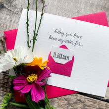 Load image into Gallery viewer, Days Birthday Card, Birthday Card for her, Birthday card for him, Birthday card for son, Birthday card for husband, boyfriend birthday card