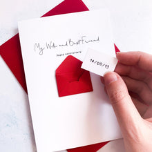 Load image into Gallery viewer, Best Friend Anniversary Card, Husband Anniversary Card, Boyfriend Anniversary Card, Anniversary card for Wife, Personalised Anniversary Card