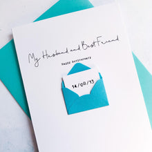 Load image into Gallery viewer, Best Friend Anniversary Card, Husband Anniversary Card, Boyfriend Anniversary Card, Anniversary card for Wife, Personalised Anniversary Card