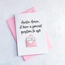 Load image into Gallery viewer, Be My Godmother Proposal Card, Godparents Proposal, God parents proposal Card, Be my Godmother card, be my godfather, Godmother proposal