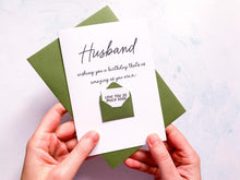 Load image into Gallery viewer, Personalised Birthday Card for Husband, Romantic Card for Him, Handmade Husband Birthday Card, For Partner, Special Card for Husband