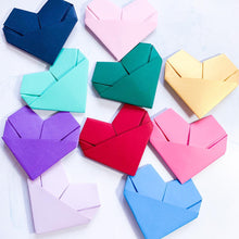 Load image into Gallery viewer, My Wife &amp; Best Friend Birthday Card, Origami Heart, Personalised Handmade Keepsake Gift, On Her Birthday, 30th, 40th, 50th, 60th