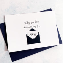 Load image into Gallery viewer, Personalised Days Birthday Card, Number of Days, Days You've Been, Card for Him, For Her, Son, Daughter, Geeky Card, Numbers, Keepsake Gift