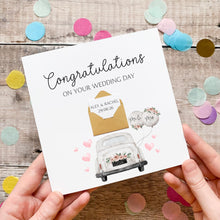 Load image into Gallery viewer, Wedding Card, Congratulations On Your Wedding Day, For Son, For Daughter, Card for Friends, 2026 Wedding, Personalised Card for Them