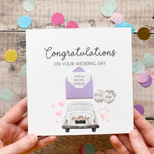 Load image into Gallery viewer, Wedding Card, Congratulations On Your Wedding Day, For Son, For Daughter, Card for Friends, 2026 Wedding, Personalised Card for Them