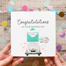 Load image into Gallery viewer, Mrs &amp; Mrs Wedding Card, Congratulations On Your Wedding Day, For Son, Card for Friends, 2026 Wedding, Personalised Card for Them, LGBTQ