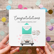 Load image into Gallery viewer, Mrs &amp; Mrs Wedding Card, Congratulations On Your Wedding Day, For Son, Card for Friends, 2026 Wedding, Personalised Card for Them, LGBTQ
