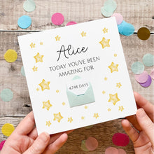 Load image into Gallery viewer, Personalised Birthday Card For Teenager, Days You've Been Amazing, Card For Daughter, Granddaughter, Personalised Gift For Her, Female Card