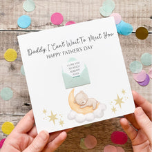 Load image into Gallery viewer, Personalised Father's Day Card From The Bump, Daddy to be Card, Personalised Gift for Daddy, Handmade Keepsake, 3D Card