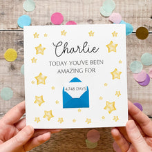 Load image into Gallery viewer, Personalised Birthday Card For Teenager, Days You've Been Amazing, Card For Son, Grandson, Handmade Keepsake For Him, Personalised Gift