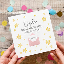Load image into Gallery viewer, Personalised Birthday Card For Teenager, Days You've Been Amazing, Card For Daughter, Granddaughter, Personalised Gift For Her, Female Card