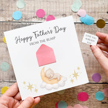 Load image into Gallery viewer, Father's Day Card From The Bump, Daddy to be Card, Personalised Gift for Daddy, Handmade Keepsake, 3D Card