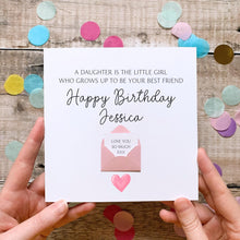 Load image into Gallery viewer, Birthday Card For Daughter: Thoughtful Card For Her - Personalised, Handmade 3D Design, Custom Keepsake Gift, Sentimental Verse