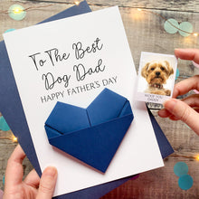 Load image into Gallery viewer, Dog Dad Father's Day Card, Luxury Card From The Dog, Personalised Photo Gift With Pets, For Pet Parent