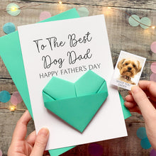 Load image into Gallery viewer, Dog Dad Father's Day Card, Luxury Card From The Dog, Personalised Photo Gift With Pets, For Pet Parent