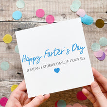 Load image into Gallery viewer, Funny Father's Day Card, Farter's Day, Fart Joke, Personalised Gift for Him, To My Dad, Humorous Greeting, Dad Jokes