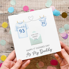 Load image into Gallery viewer, Daddy's 1st Father's Day Card From Baby, Personalised Gift From Newborn, Cute Handmade Keepsake, Sentimental First Time Dad Gift