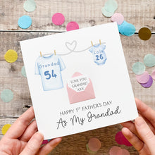 Load image into Gallery viewer, Grandad's 1st Father's Day Card, New Grandpa, From Newborn Baby, Personalised Gift, Cute Handmade Keepsake, Sentimental First Time Grandad