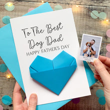 Load image into Gallery viewer, Dog Dad Father's Day Card, Luxury Card From The Dog, Personalised Photo Gift With Pets, For Pet Parent