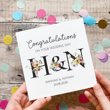 Load image into Gallery viewer, Wedding Card, Congratulations On Your Wedding Day, Special Couple Card, Married in 2026, Personalised Card for Couple, Wedding Date Gift