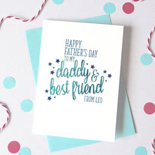 Load image into Gallery viewer, Best Friend Father&#39;s Day Card, Father&#39;s Day UK, Dad Birthday Card, Birthday card for Grandad, Card for dad, Personalised Father&#39;s Day Card