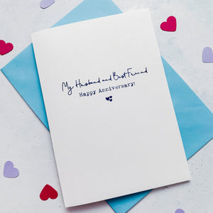 Best Friend Anniversary Card, Husband Anniversary Card, Boyfriend Anniversary Card, Anniversary card for Wife, Girlfriend Anniversary Card