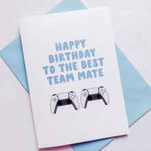 Load image into Gallery viewer, PS5 Teammate Birthday Card, Husband Birthday Card, Boyfriend Birthday Card, Birthday card for Wife, Girlfriend Birthday Card
