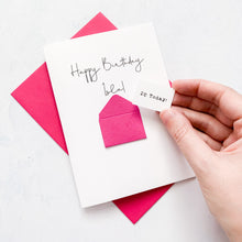 Load image into Gallery viewer, 20th Birthday Card