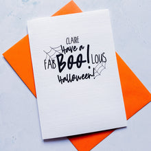 Load image into Gallery viewer, Boo Halloween Card, Halloween Card for Husband, Halloween Card for wife, card for girlfriend, card for husband, punny card, pun card