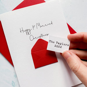 1st Married Christmas Card, Husband Christmas Card, Christmas card for Wife, 1st christmas card, 1st Married Christmas, Newlywed Christmas