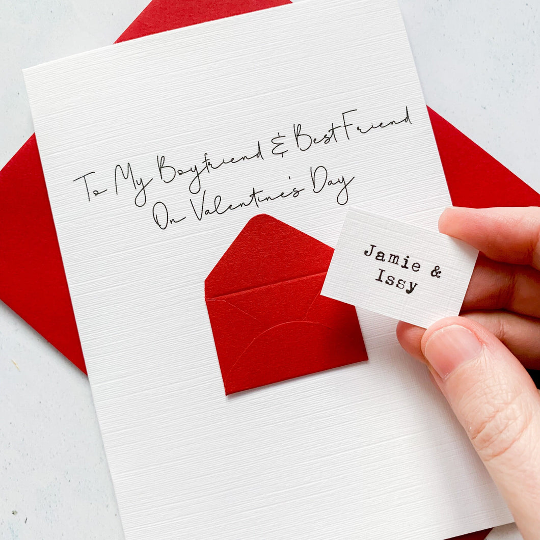 Boyfriend and Best Friend Valentine's Day Card, Husband Valentine's Card, Boyfriend Valentine's Card, Valentine's Day card for Wife