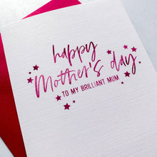 Load image into Gallery viewer, To My Mum Mother&#39;s Day Card Card, Mummy Card, Mother&#39;s Day card for Mam Card, Card for Mommy, Personalised Mother&#39;s Day Card