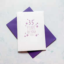 Load image into Gallery viewer, Age Birthday Card, Special Age, Personalised Birthday card, female birthday, male Birthday Card, cute birthday card, any relation Birthday