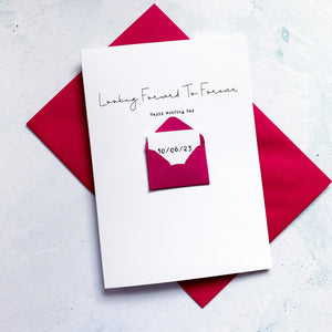 Looking Forward To Forever Wedding Card, Wedding Card for husband, Wedding Card for Wife, Husband to be card, Wife to be card, For Fiancee