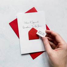 Load image into Gallery viewer, Marry Me Proposal Card, Special Question, Will you marry me, Proposal card, Marry me card, card for girlfriend, card for fiancee, Be my wife
