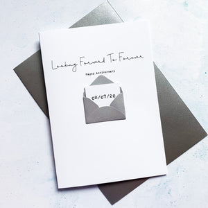 Looking Forward To Forever Anniversary Card, Husband Anniversary Card, Boyfriend Anniversary Card, Anniversary card for Wife, Special Date
