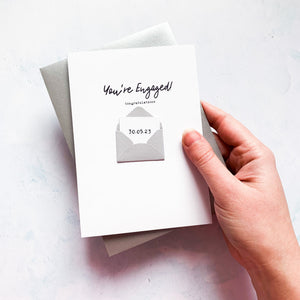 You're Engaged Congratulations card, Engagement card, Congratulations on your engagement, card for couple, on your engagement