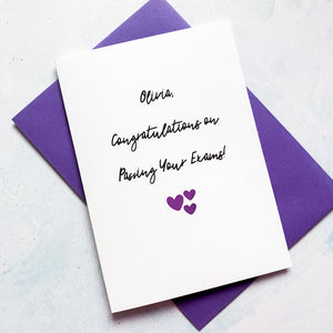 Congratulations Exam Card, You've Passed, Passed Your Exams, Card for Daughter, Card for Son, Proud of you, a level results, gcse results
